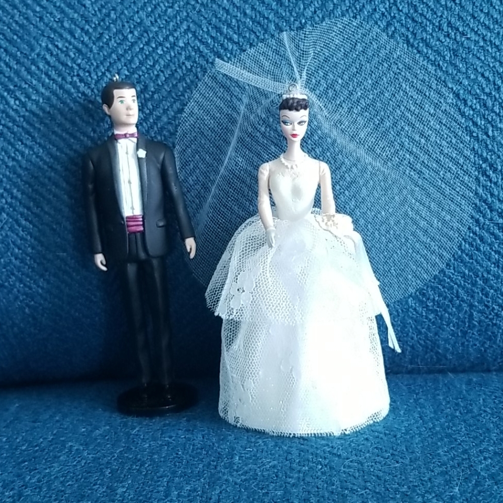 Barbie and Ken Wedding Day Ornaments